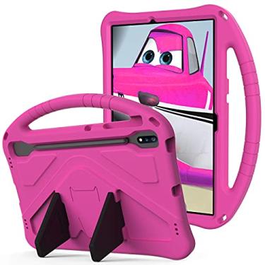 Imagem de YRH Capa para Samsung Galaxy Tab S10 Plus de 12,4 polegadas 2024, capa para Galaxy Tab S9 FE Plus 2023, capa para Galaxy Tab S9 Plus 31.5 cm Kids 2023, capa à prova de choque de EVA com suporte,