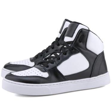 Imagem de Bota Sneaker em Couro Mr. Gutt Branco, Preto, Branco, Mulher, 36