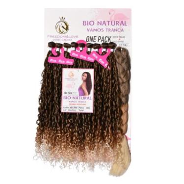 Imagem de Cabelo Cacheado Com Jumbo 2 Em 1 Bio Fibra Natural Miss Pink - bbless,