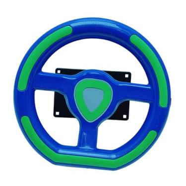 Imagem de NonMiFyR Volante de brinquedo para corrida infantil, microinterruptor, controlador de direção simulado para máquina de fliperama, versátil e simples de montar