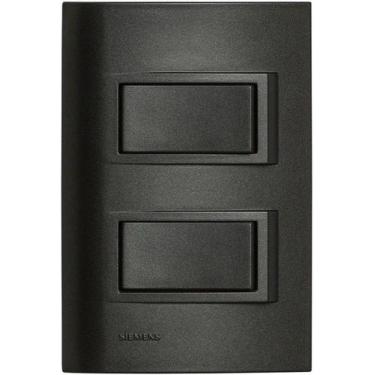 Imagem de 2 Interruptores Simples Carbono - Revitá 5TA9 9442CA - SIEMENS