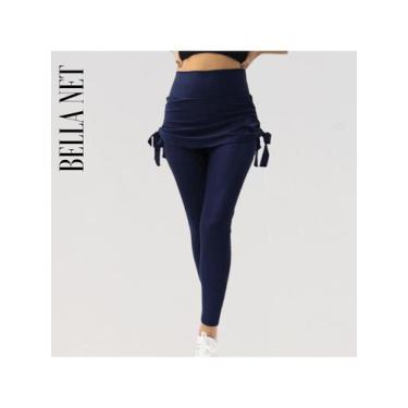 Imagem de Calça Legging Esportiva Academia Yoga Cintura Alta Saia Tapa Bumbum Ca