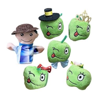 Imagem de Fantoches de Dedo para Bebés, 6 Peças De Fantoches De Pelúcia Frutas Do Fazendeiro, Interativo Sensorial para Histórias na Hora de Dormir e Brincadeiras