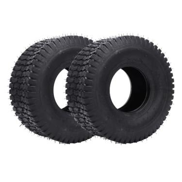 Imagem de 2pcs 15x6.00-6 Pneus de Cortador de Serviço Pesado - 570 Libras Capacidade de Carga Pneus de Trator de Jardim Sem Câmara