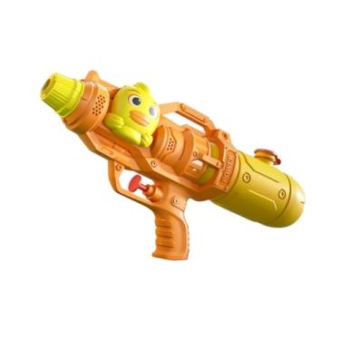 Imagem de Yunhgft Brinquedo Aquático, Portátil, Multifuncional, Leve, Alcance de 5 a 8 M, Acessórios, Jogo Aquático, Brinquedo de Luta para Jardim, Praia, Ao Ar Livre, Pato Laranja
