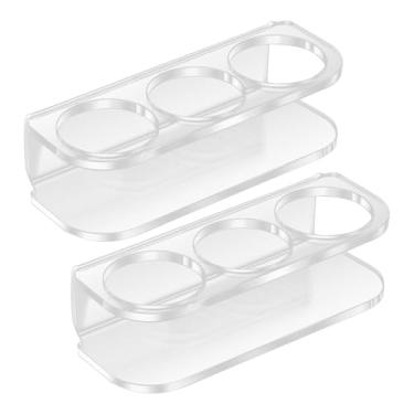 Imagem de Rrlihjgu Estojo De Armazenamento De Peptídeos,Conjunto De 2 Peças Estojo Para Armazenamento De Frascos Refrigerados - Organizador Portátil Com 3 Divisóias Montagem Na Parede Para Casa Viagem