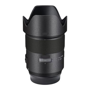Imagem de Adesivo de lente de câmera antiarranhões para Tamron SP 45 mm F1.8 adequado para Canon EF Mount Coat Wrap película protetora de corpo protetor capa de pele 45 1.8 (cinza escuro)
