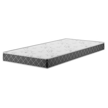 Imagem de Colchão Espuma D20 Solteiro 12cm 1,88m 78cm Double Face Fusion Xadrez Preto - Casa Giulia