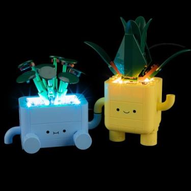Imagem de GEAMENT LED Light Kit Compatible with Lego Happy Plants Building Blocks Model - Lighting Set for Botanical Collection 10349 (Model Set Not Included)