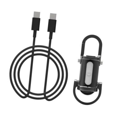 Imagem de Dynwave Mini chaveiro com luz, lâmpada de espera para presente, pequena micro lâmpada para chaveiro, luz longa e brilhante para passear com o cachorro, Preto