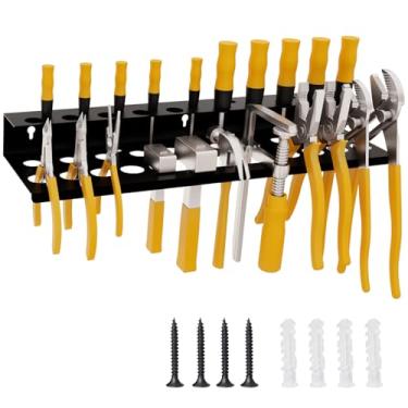 Imagem de Suyue Y Organizador de chave de fenda, organizador de alicate de metal, suporte de ferramentas utilitárias, organizadores e rack de armazenamento para oficina de garagem, galpão, garagem, bancada de