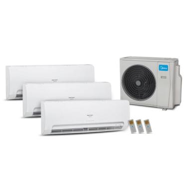 Imagem de Ar Condicionado Multisplit HW Inverter 27.000 Btu (2x Evap 9.000 + 1x Evap 12.000) Quen...