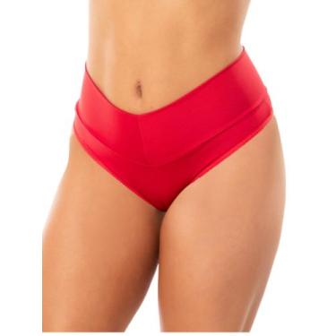 Imagem de Kit4 Calcinha Cinta Modeladora Cós Alto Duplo Cintura Alta Tanga Confo