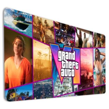 Imagem de Mousepad Gamer Estampa Jogo GT Carros Cidade Tapete Acessório Para Tec