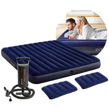 Imagem de Colchão Inflável Casal King Dura Beam Downy Aveludado 272kg com 2 Trav