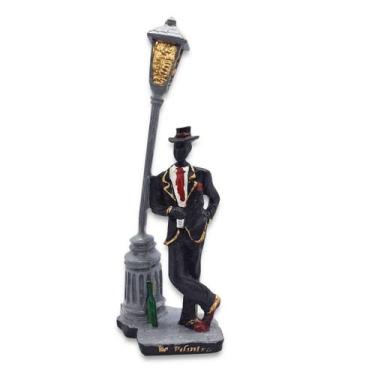 Imagem de Imagem Zé Pilintra Poste Resina Umbanda Candomblé 16 cm - Emilson