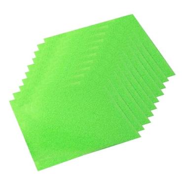 Imagem de Fenteer 10x Forros para Prateleiras de Geladeira, Forro para Gaveta Fruit Life, Armazenamento, Tapete Absorvente para Geladeira Cortável para Cozinha, Verde