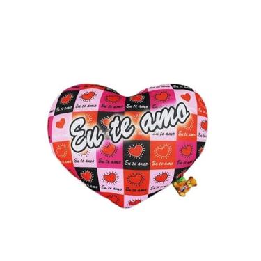 Imagem de ALMOFADA DEC CORACAO EU AMO 46CM FE6975 FIZZY