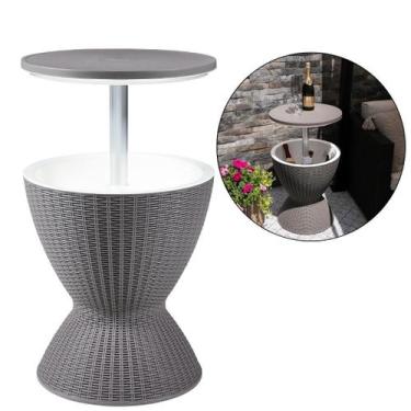 Imagem de Mesa Champanheira 3 em 1 30L com Tampa Elevada  Caixa Térmica, Mesa e 