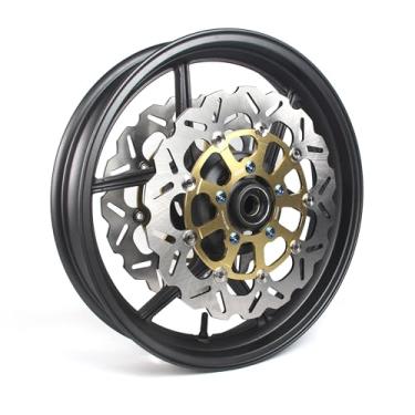 Imagem de Arashi Roda Dianteira e Discos de Freio Rotores para Kawasaki Z800 2013-2016, Z1000 2014-2020, Peças de Acessórios de Substituição de Motocicleta Preto Fosco