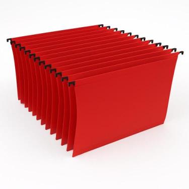 Imagem de Pasta Duplex Arquivo Suspenso Escritório Com Visor Grampo 20 unidades 