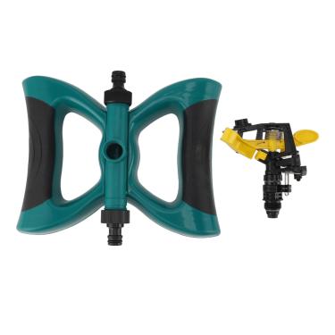 Imagem de Aspersor de Jardim Rotativo Sprinkler Gramado Automático Cobertura Grande Área Irrigação Rotativa Grama de Aspersor de Água para Jardim Gramado Deck Plástico G1/2 Calibre