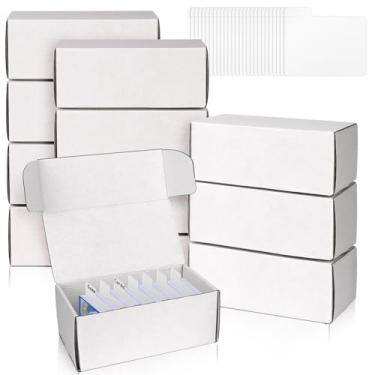 Imagem de VOKOY Trading Card Storage Box with Dividers, 12 Pack • 400 Count Bulk Card Collection Case, Corrugated Cardboard Storage Box for Sports, TCG/Magic/Mtg Cards (Horizontal Length 7.5 Inch)