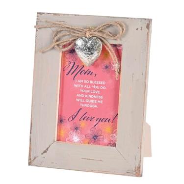 Imagem de Cottage Garden Placa decorativa de cavalete de arte de mesa para mãe 15 x 15 cm MDF e vidro Mom Blessed With All You Do