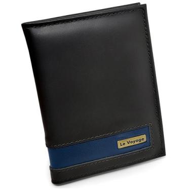 Imagem de Porta Cartões De Couro Masculino Cnh Cédulas - Mini Carteira - Le Voya