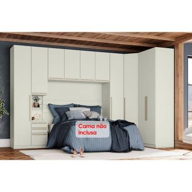 Imagem de Quarto Modulado Casal QMH04 6 Peças Areia