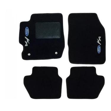Imagem de Kit Tapete Carpete Ford Ka 2015 Até 2018 Preto - Master Parts
