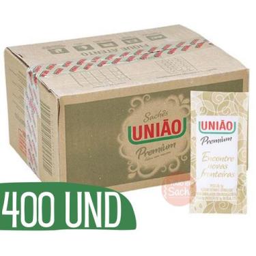 Imagem de Açucar União Sachê com 5g Refinado Granulado - 400 UNIDADES