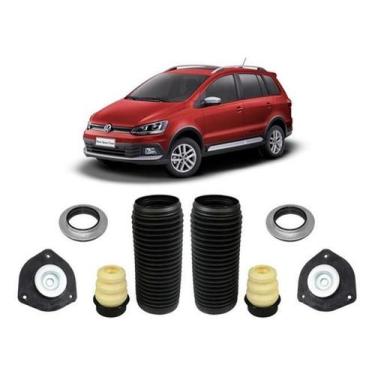 Imagem de 2 Kit Coxim Batente Dianteiro Spacefox 2015 2016 2017 2018 - Qualykits