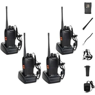 Imagem de Baofeng Kit 4 Radio Walk Talk Comunicador 16 Ch 12Km 777S - Virtual Di