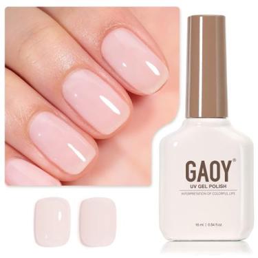 Imagem de Verniz de unhas em gel GAOY Sheer Light Pink 16mL UV Light Cure