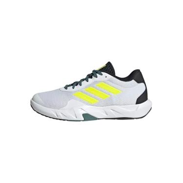 Imagem de adidas Tênis masculino Amplimove, Branco/limão lúcido/rosa choque, 37