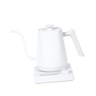 Imagem de Generic Chaleira elétrica Gooseneck 0,8L Chaleira de água quente prática, portátil, resistente, aquecimento rápido, controle de temperatura para ferver água, Branco