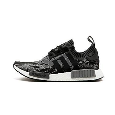 Imagem de adidas NMD_r1 Primeknit Tênis de corrida masculino, Preto/Preto/Cinza, 6