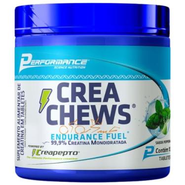 Imagem de Creatina Monoidratada em Tabletes Mastigáveis – Crea Chews 100 Tabletes - Perfomance (100 Tabs, Peppermint)