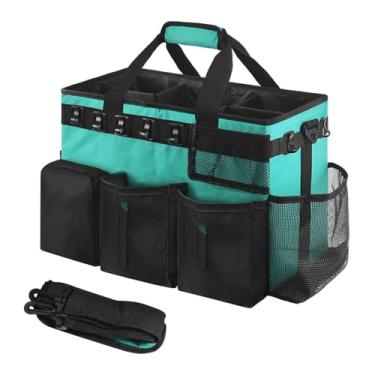 Imagem de WeiLaiKeQi Organizador de limpeza, bolsa de limpeza portátil multiuso com alça, bolsa para ferramentas, para suprimentos de limpeza para empregadas domésticas,