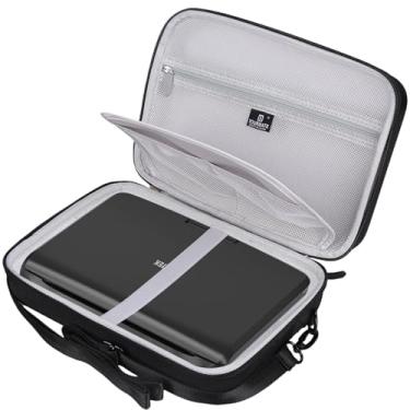 Imagem de Tourmate Estojo rígido de armazenamento para leitor de DVD portátil MEGATEK/MYDASH/QGYDQH/OTIC/Memorex 31.8 cm, estojo de EVA portátil (caixa para venda) (preto)