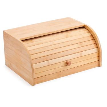 Imagem de PORTA PAO DE BAMBU 40cm x 26cm x 18cm