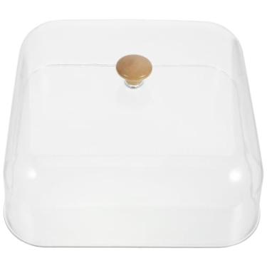 Imagem de COLLBATH Capa de cúpula quadrada de acrílico para bolo para comida e restaurante doméstico