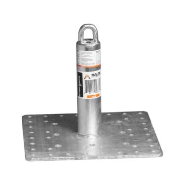 Imagem de Malta Dynamics Âncora de telhado de 30 cm – Ponto de amarração de aço galvanizado | Para madeira, aço ou concreto | OSHA 1926/1910 | ANSI Z359.18 | IWCA I-14.1 | Ideal para proteção contra quedas e