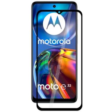 Imagem de [GL CASES] Pelicula Moto E32 Anti Risco Película Motorola Moto E32 De Vidro Temperado 3D 9H Proteção Com Cobertura Total Da Tela + Kit Limpeza Para Aplicação Livre De Bolhas