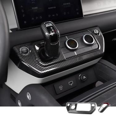 Imagem de Moldura de acabamento de console adequada para Land Rover Defender 90 110 130 2020-2025 Capa de alavanca de marchas interior ar condicionado botão de volume acessórios de modificação do painel