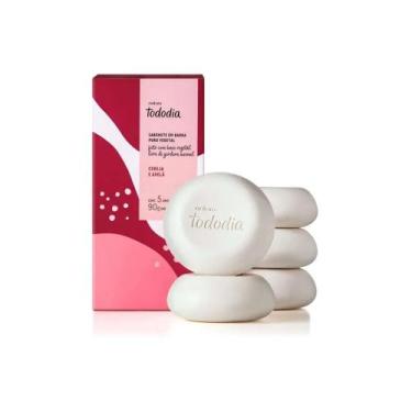 Imagem de Sabonete em Barra Puro Vegetal Cereja e Avelã Natura 5x90g