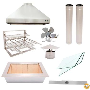 Imagem de Kit Gourmet Médio Inox 430 - Soberano Grill
