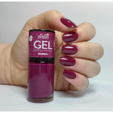 Imagem de Esmalte Efeito Gel Rumba Bella Brazil 9ml  Brilho e Longa Duração