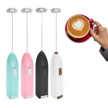 Imagem de Mini Misturador Batedor Mixer Elétrico Para Claras de Ovos Leite Café 